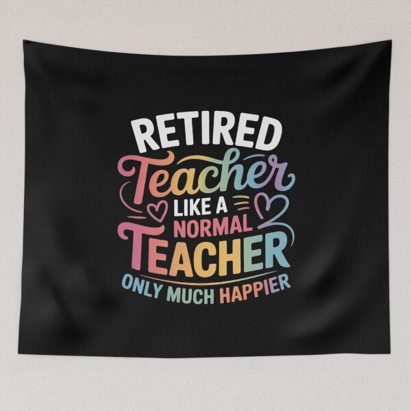 Item preview, Cool  Teachers Retirement Fun Retired Teacher Women Men designed and sold by CombatTask.