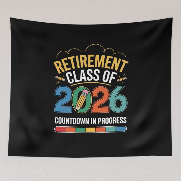 Item preview, Countdown In Progress Teacher Retirement Class Of 2026 designed and sold by MythWoot.
