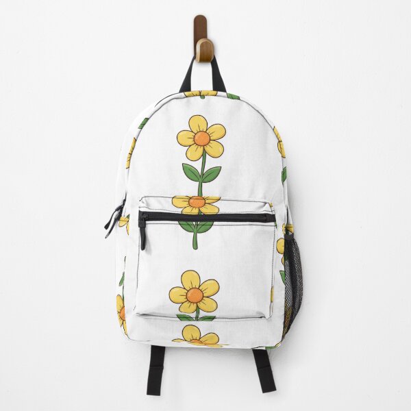 Item preview, Cute yellow flower clip art with vibrant green lea designed and sold by MagicMaker1984.