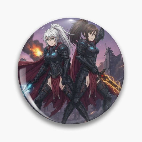 Item preview, Seraphina and Nyx, Twin Blade Guardians of the Ruins designed and sold by Prayful.