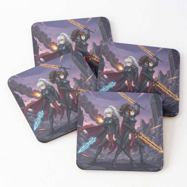 Item preview, Seraphina and Nyx, Twin Blade Guardians of the Ruins designed and sold by Prayful.