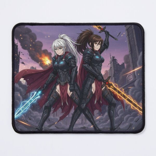 Item preview, Seraphina and Nyx, Twin Blade Guardians of the Ruins designed and sold by Prayful.