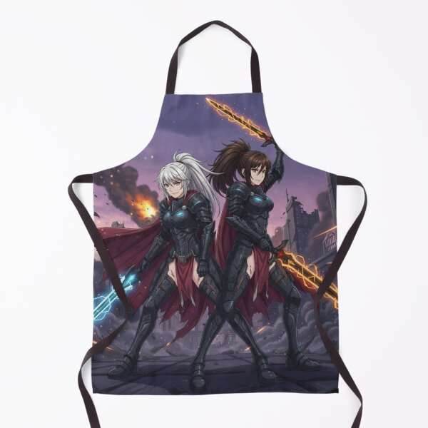 Item preview, Seraphina and Nyx, Twin Blade Guardians of the Ruins designed and sold by Prayful.