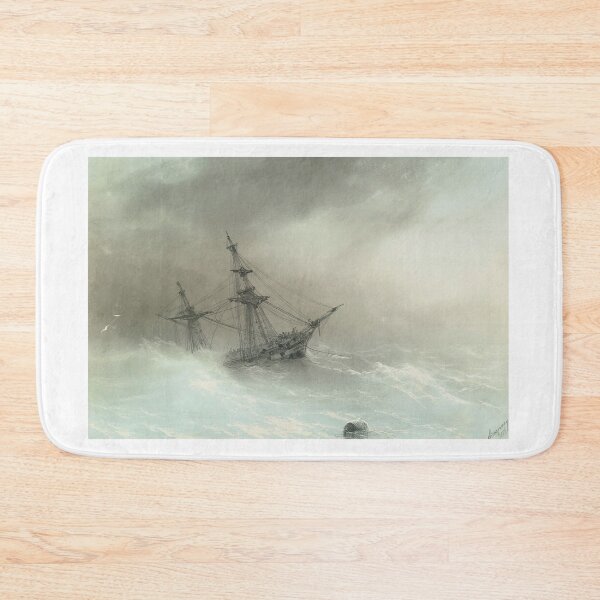 Item preview, Ship in a Stormy Sea (1888) – Ivan Konstantinovich Aivazovsky designed and sold by Art Outlaws.