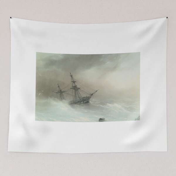 Item preview, Ship in a Stormy Sea (1888) – Ivan Konstantinovich Aivazovsky designed and sold by Art Outlaws.