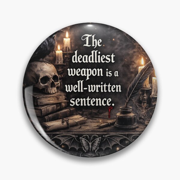Item preview, The Deadliest Weapon Is a Well-Written Sentence designed and sold by House of Vambfly.