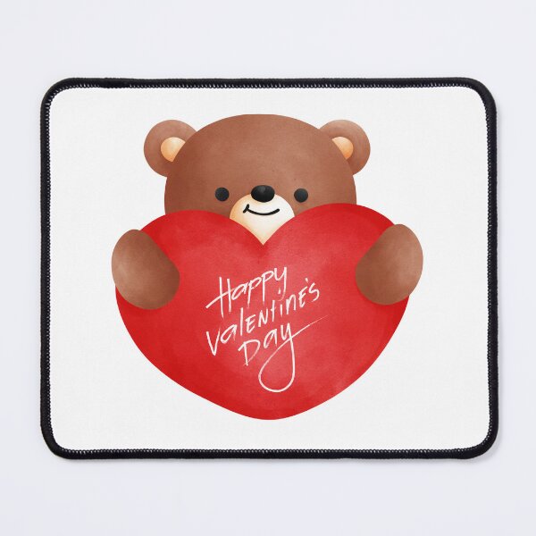 Item preview, Happy Valentine’s Day Teddy Bear With a Huge Heart. designed and sold by Dinasshop.