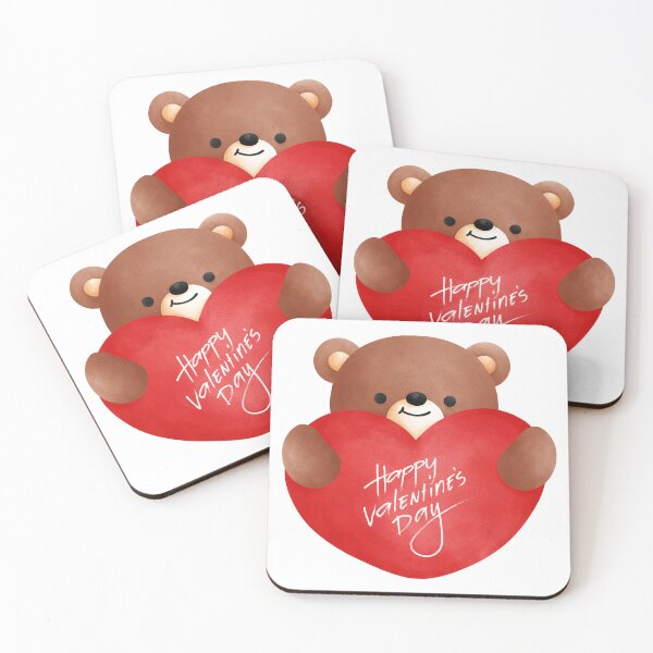 Item preview, Happy Valentine’s Day Teddy Bear With a Huge Heart. designed and sold by Dinasshop.