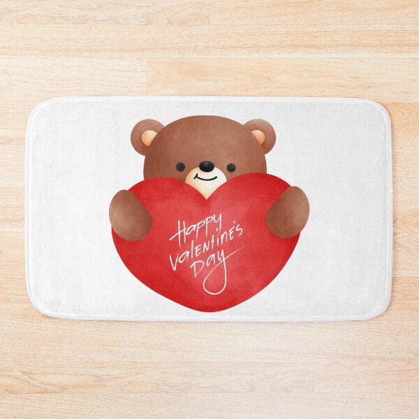 Item preview, Happy Valentine’s Day Teddy Bear With a Huge Heart. designed and sold by Dinasshop.