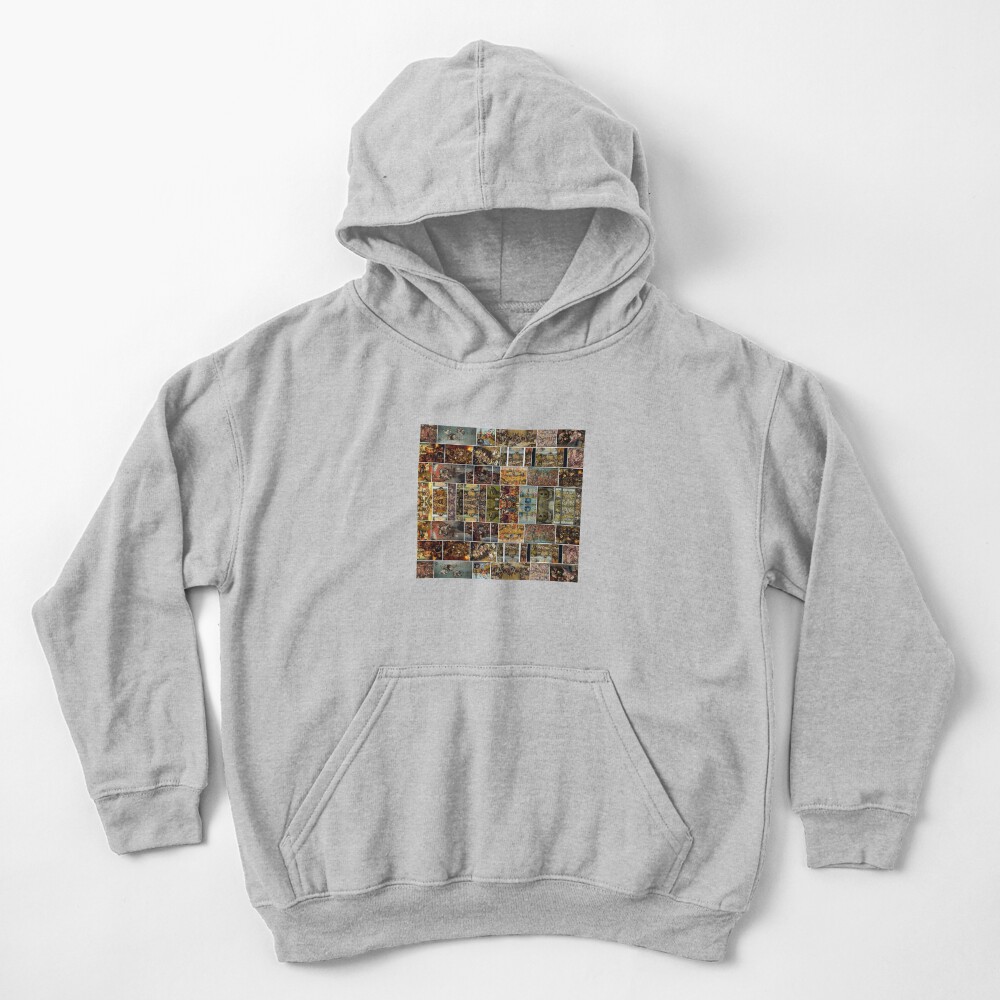 Hieronymus Bosch Paintings, ssrco,kids_hoodie,youth,heather_grey,flatlay_front,square,1000x1000-bg,f8f8f8