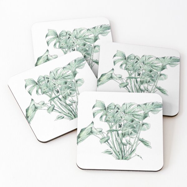 Item preview, Botanical Monstera Study Watercolor Art designed and sold by Nathan Graves Art.