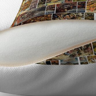 Alternate view of #Hieronymus, #Bosch, #HieronymusBosch, #Paintings, Fantastic Landscapes, Heavenly Powers, Throw Pillow