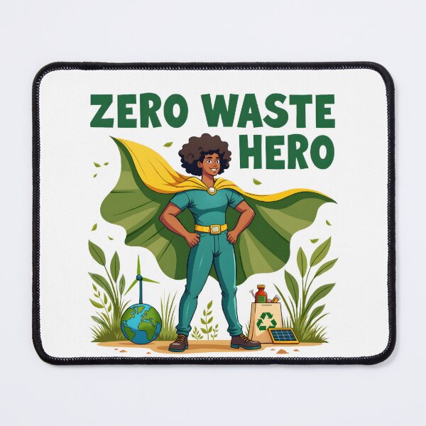 Item preview, Zero Waste Hero T-Shirt – Eco-Conscious Sustainability Merchandise | Environmental Gift designed and sold by Vajid Designs .