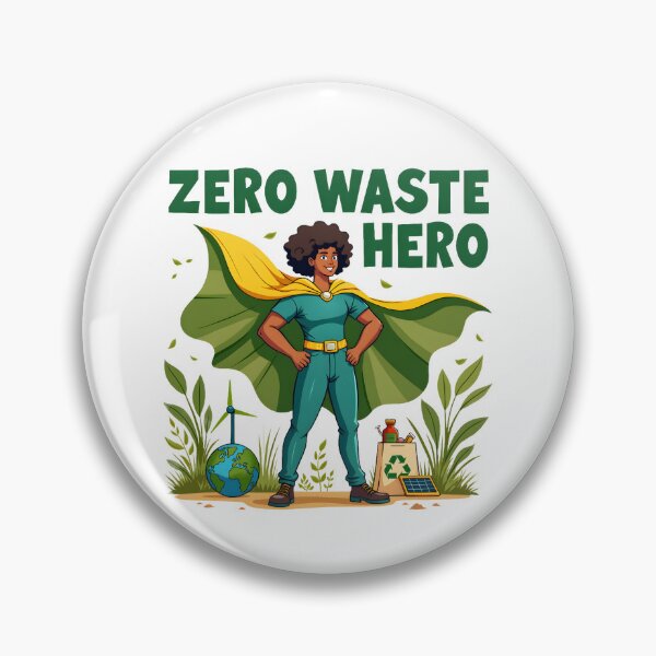 Item preview, Zero Waste Hero T-Shirt – Eco-Conscious Sustainability Merchandise | Environmental Gift designed and sold by Vajid Designs .