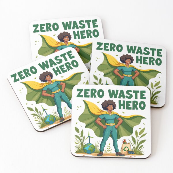 Item preview, Zero Waste Hero T-Shirt – Eco-Conscious Sustainability Merchandise | Environmental Gift designed and sold by Vajid Designs .