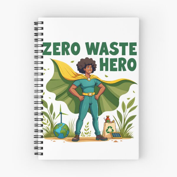Item preview, Zero Waste Hero T-Shirt – Eco-Conscious Sustainability Merchandise | Environmental Gift designed and sold by Vajid Designs .