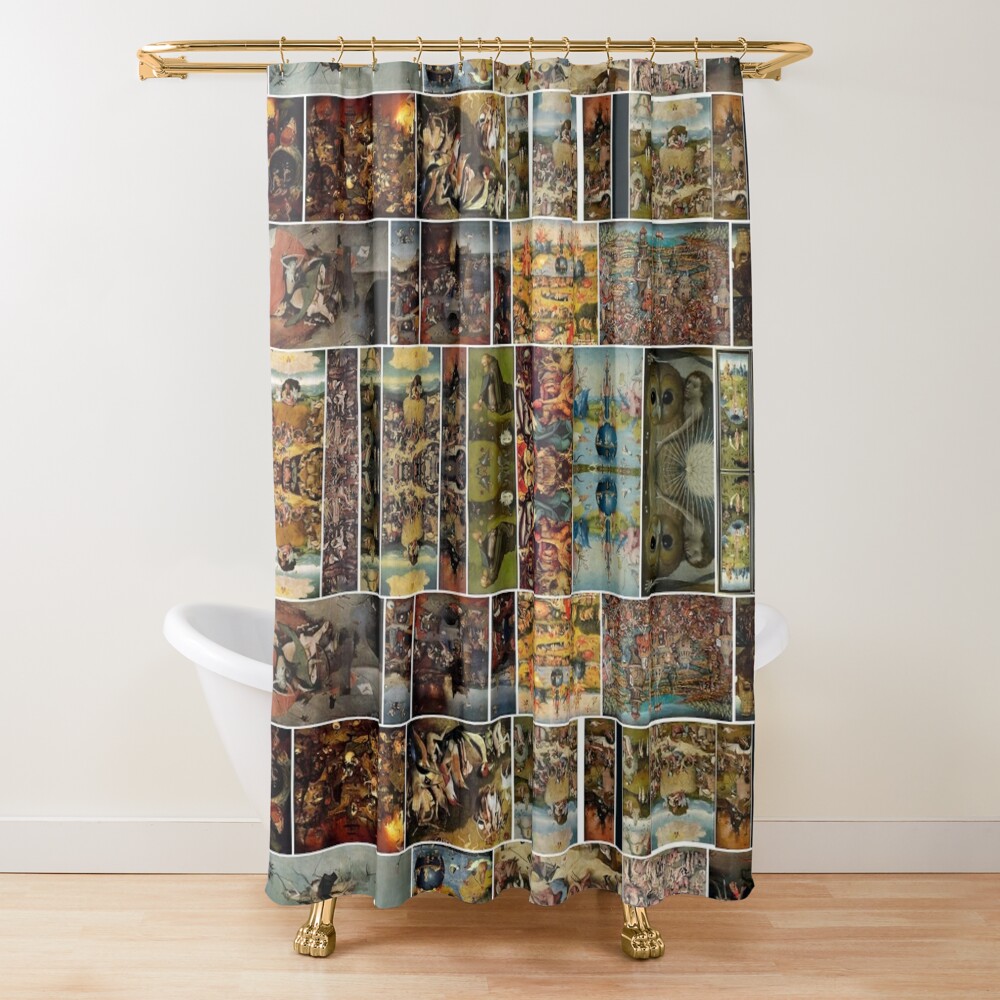 Hieronymus Bosch Paintings, ur,shower_curtain_closed,square,1000x1000