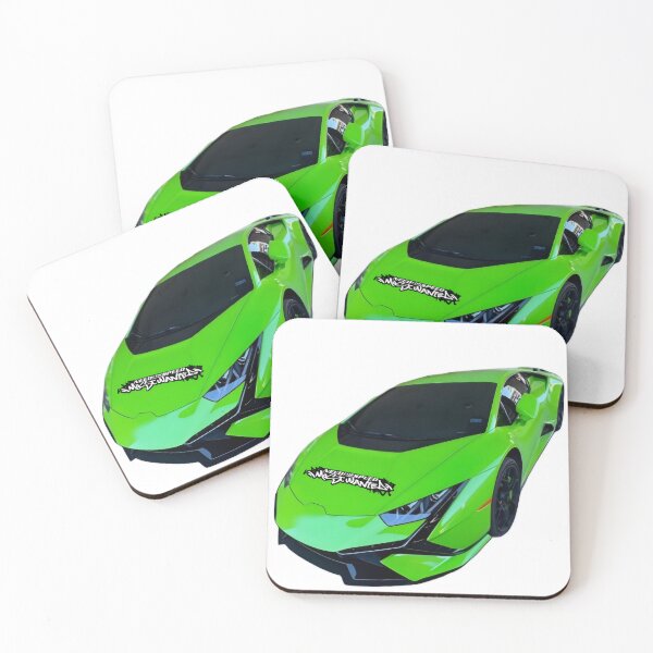 Item preview, Neon Green Sports Car Art, high-speed graffiti sticker designed and sold by Artuer69.