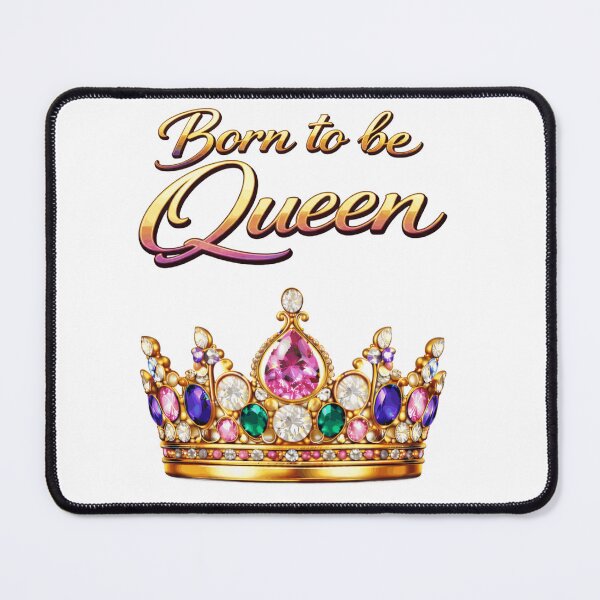Item preview, Born to Be Queen – Royal Crown Luxury Statement Design designed and sold by AlexLineArt.