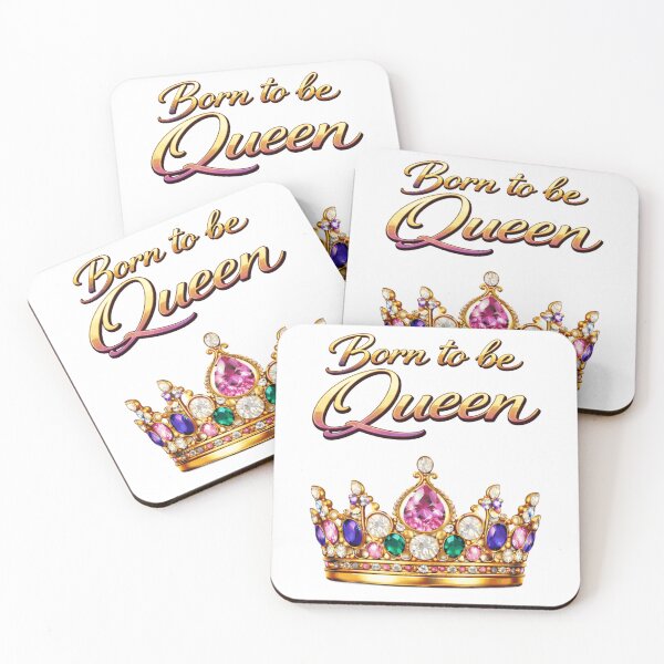 Item preview, Born to Be Queen – Royal Crown Luxury Statement Design designed and sold by AlexLineArt.