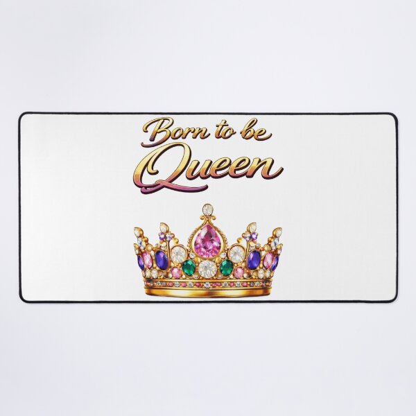 Item preview, Born to Be Queen – Royal Crown Luxury Statement Design designed and sold by AlexLineArt.