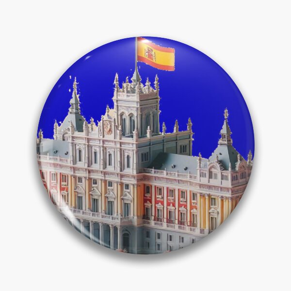 Item preview,  Royal Palace Label – Spain Flag Minimal Art , designed and sold by PaintMeWorld.