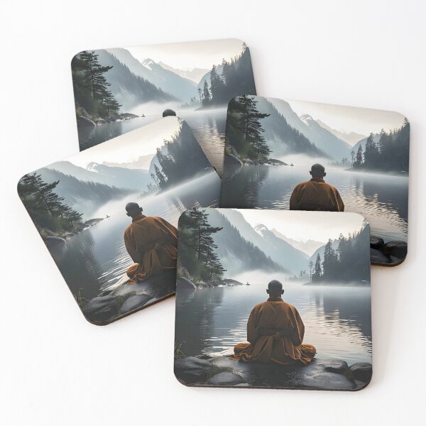 Item preview, A Zen Monk's Meditation Landscape designed and sold by Schoenenwald — Art Japonais, Zen & Nature.
