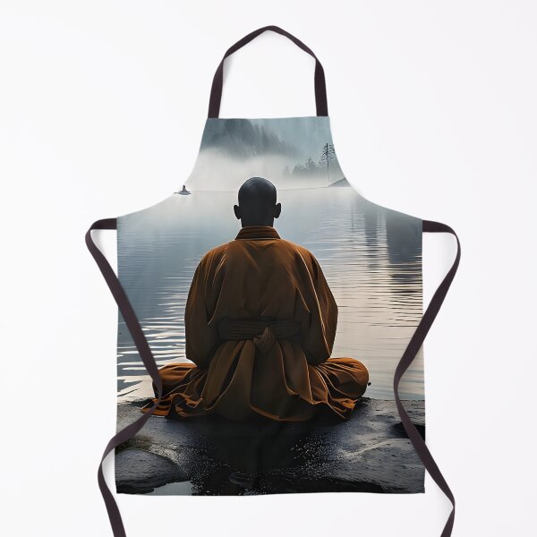 Item preview, A Zen Monk's Meditation Landscape designed and sold by Schoenenwald - Illustrations Uniques et Originales.