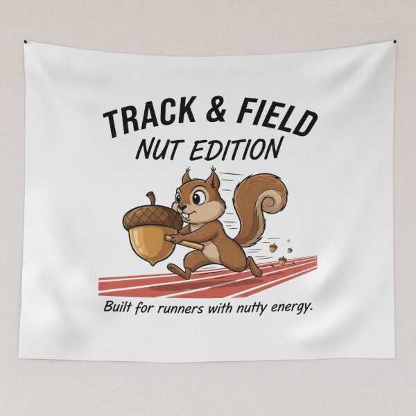 Item preview, Track & Field Nut Edition | Funny Squirrel Runner Design | Track Athlete Humor designed and sold by MS Pod Studio.