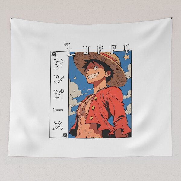 Item preview, Straw Hat Anime Adventurer – Smiling Pirate Hero Illustration designed and sold by lamiarte.