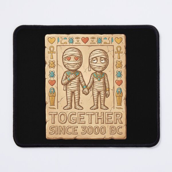Item preview, Mummy Valentine Humor Ancient Egypt Couple Art designed and sold by ZuToMi.
