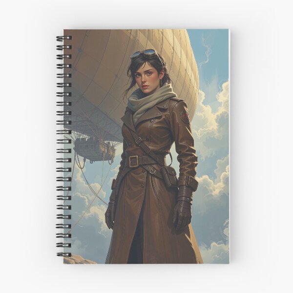 Item preview, Personaje de fantasía de explorador de dirigible Steampunk designed and sold by DiceWay.