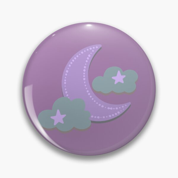 Item preview, Purple Stormy Night Crescent Moon designed and sold by AceTayYay.
