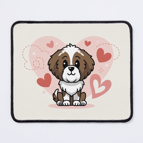 Item preview, Valentine St Bernard Art designed and sold by NeatThingLover.