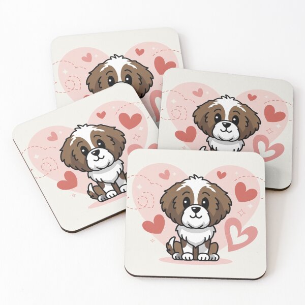 Item preview, Valentine St Bernard Art designed and sold by NeatThingLover.
