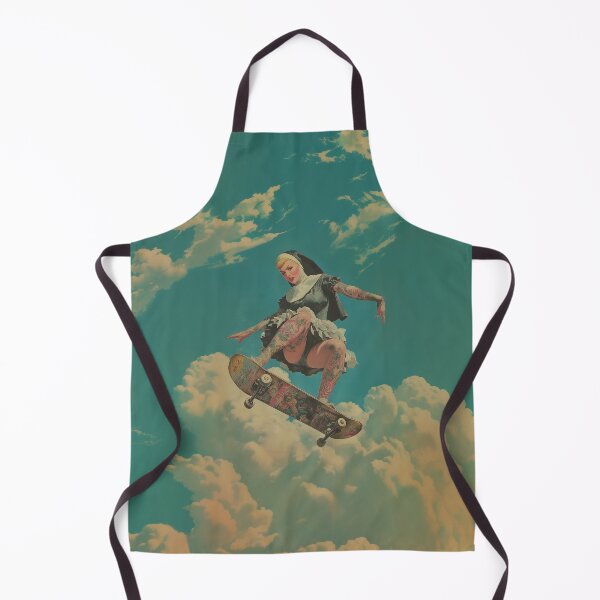 Item preview, Skateboarding Nun Our Lady of Perpetual Airtime designed and sold by DalmatianNation.