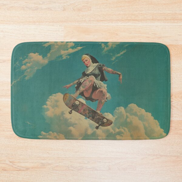 Item preview, Skateboarding Nun Our Lady of Perpetual Airtime designed and sold by DalmatianNation.