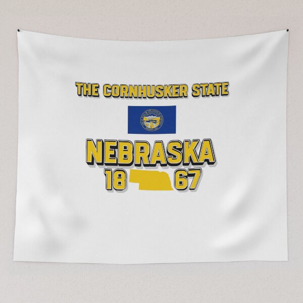 Item preview, Nebraska State Flag with Admission Date 1867 designed and sold by QuoteCanvas.TH.
