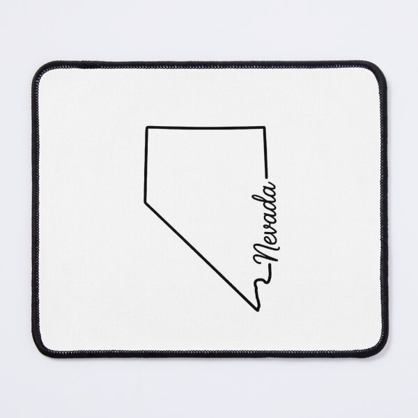 Item preview, Nevada State Outline – Minimal Script Typography Line Art designed and sold by Paper Drip.