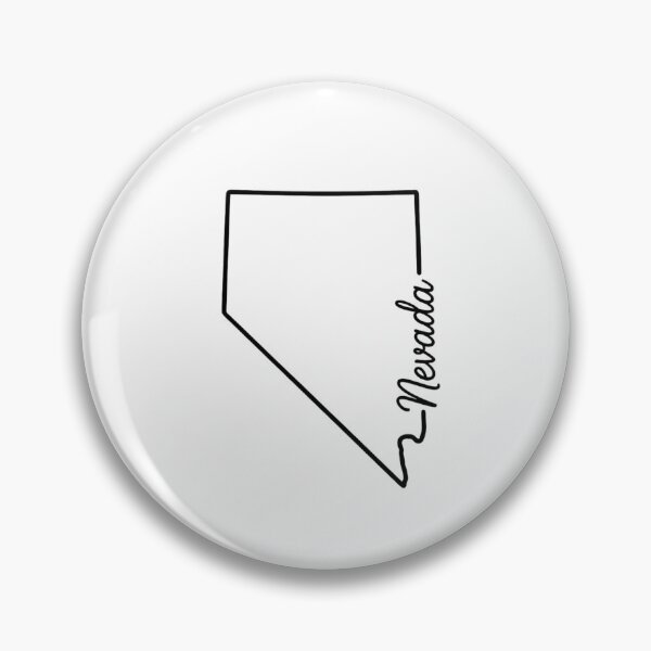 Artikelvorschau, Umriss des US-Bundesstaates Nevada – Minimalistische Typografie in Strichzeichnung entworfen und verkauft von Paper Drip.