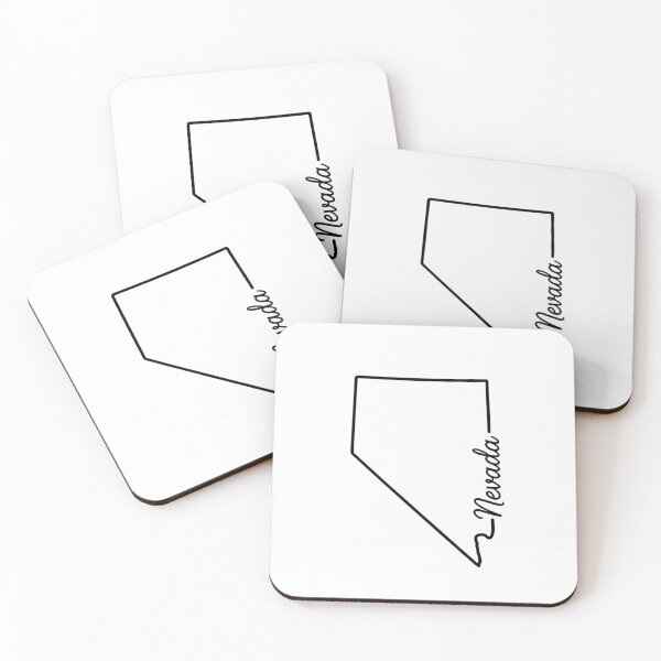 Item preview, Nevada State Outline – Minimal Script Typography Line Art designed and sold by Paper Drip.