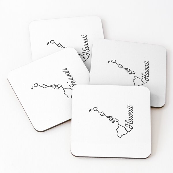 Item preview, Hawaii State Outline – Minimal Script Typography Line Art designed and sold by Paper Drip.