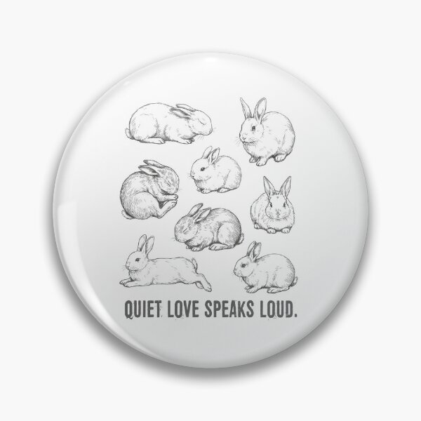 Item preview, Rabbit Vintage Tattoo Illustration Quiet Love Speaks Loud designed and sold by MuniraWearify.