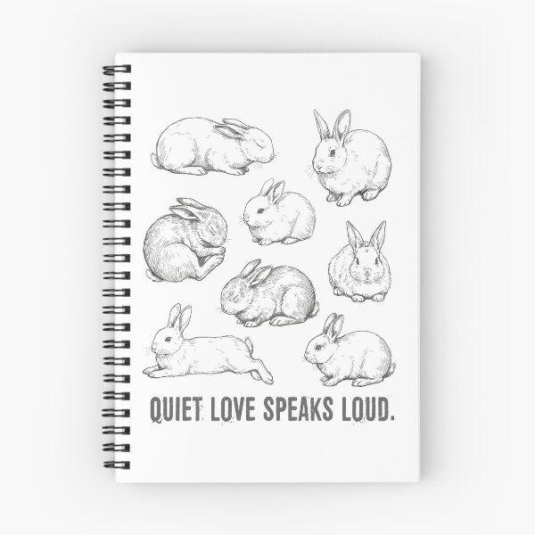 Item preview, Rabbit Vintage Tattoo Illustration Quiet Love Speaks Loud designed and sold by MuniraWearify.