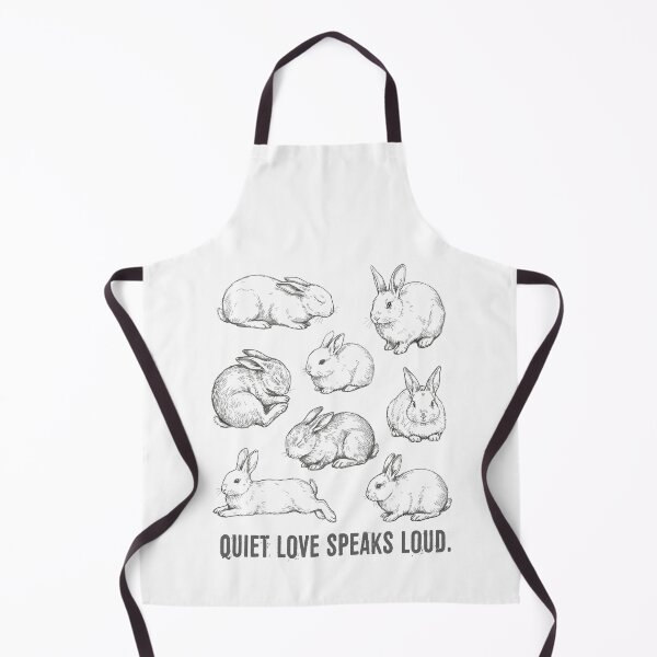 Item preview, Rabbit Vintage Tattoo Illustration Quiet Love Speaks Loud designed and sold by MuniraWearify.