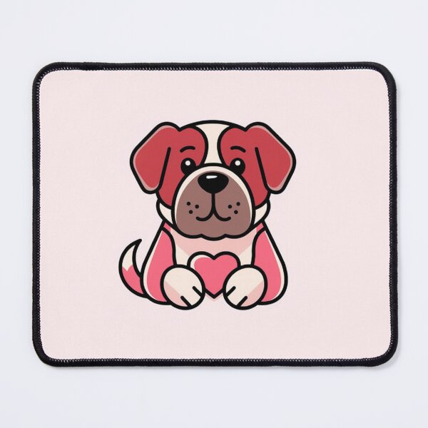 Item preview, Valentine Dog St Bernard Design designed and sold by NeatThingLover.