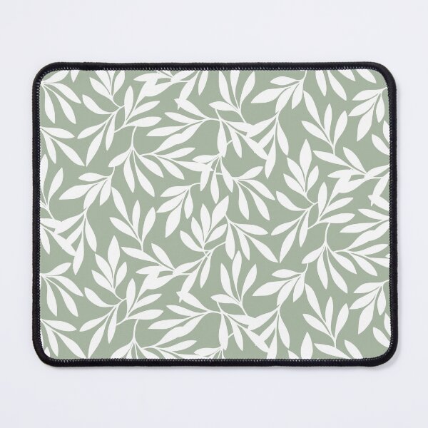 Item preview, Leafe Forest - Leafe and Wheat - green white designed and sold by Stephanie Fiona Design.