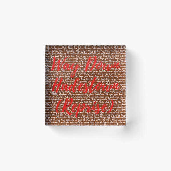 Item preview, Hadestown Lyrics designed and sold by broadwaygirl142.