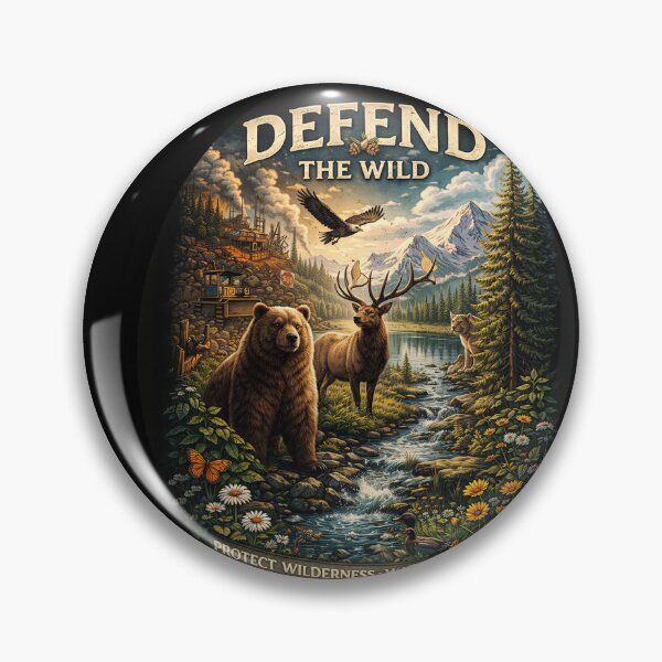 Item preview, DEFEND THE WILD, PROTECT WILDERNESS,  WILDLIFE. designed and sold by raspeed.