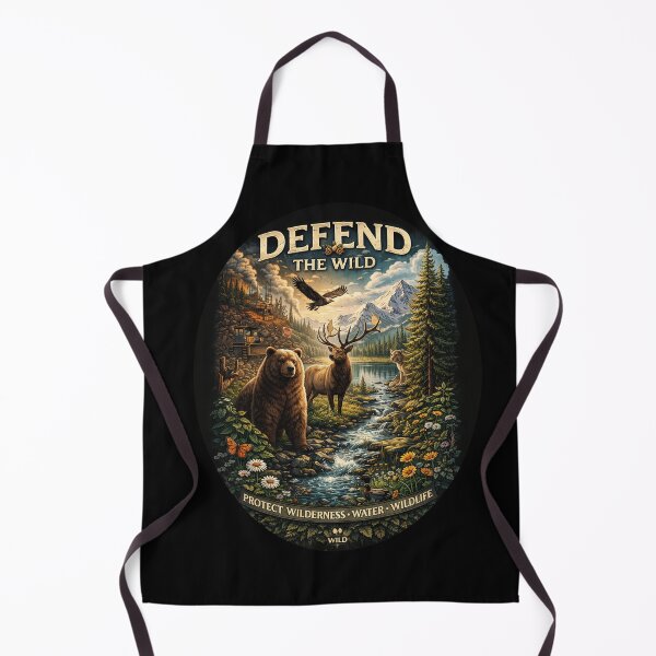 Item preview, DEFEND THE WILD, PROTECT WILDERNESS, WILDLIFE. designed and sold by raspeed.